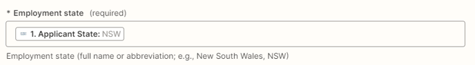 Zapier employment state