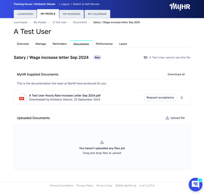 Pay increase letter share beta