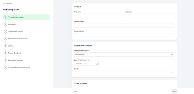 add person form
