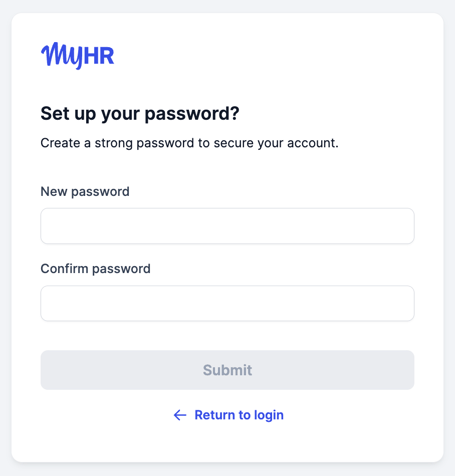 Reset password