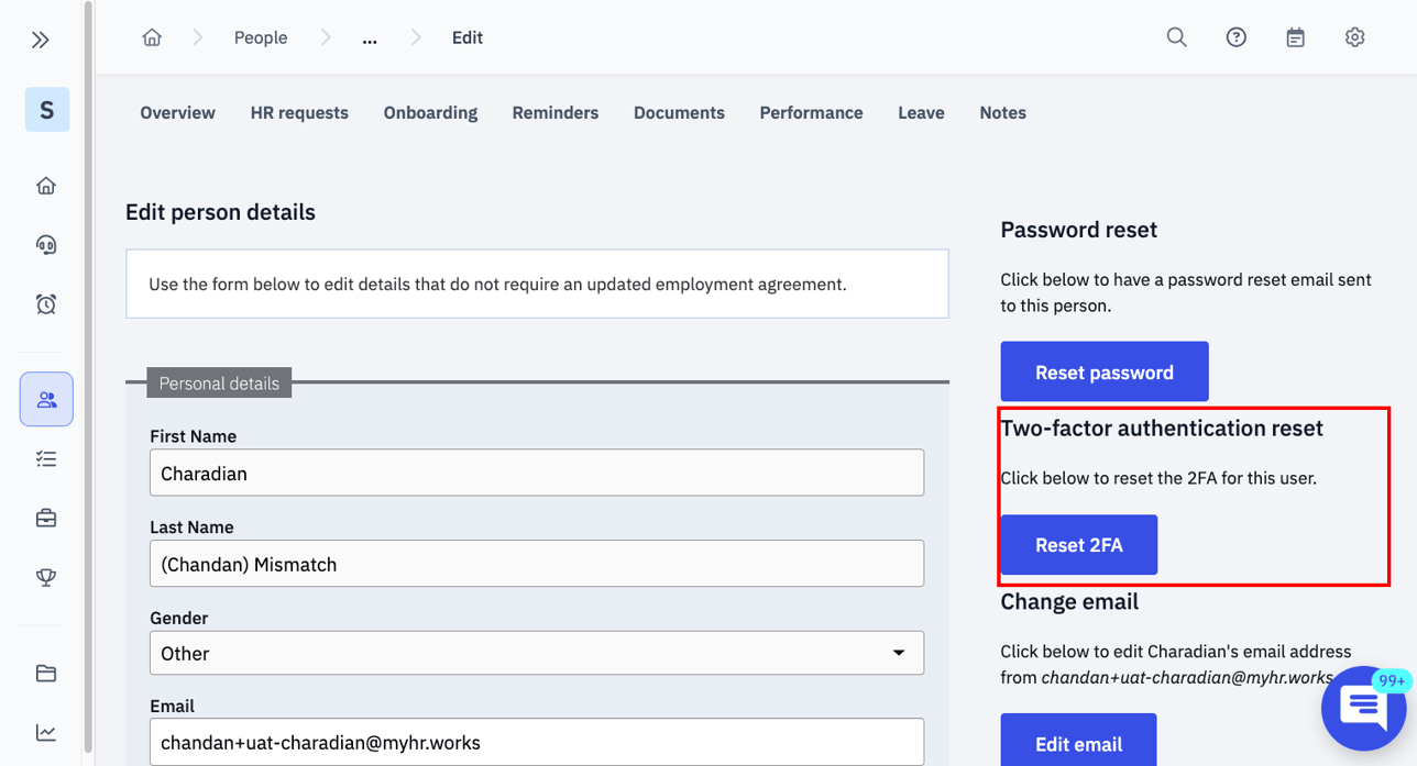 How to reset two-factor authentication (2FA)